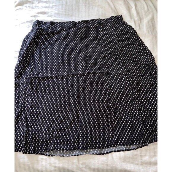 Catharine malandrino houndstooth mid length elastic waist skirt size 3x - Picture 2 of 7